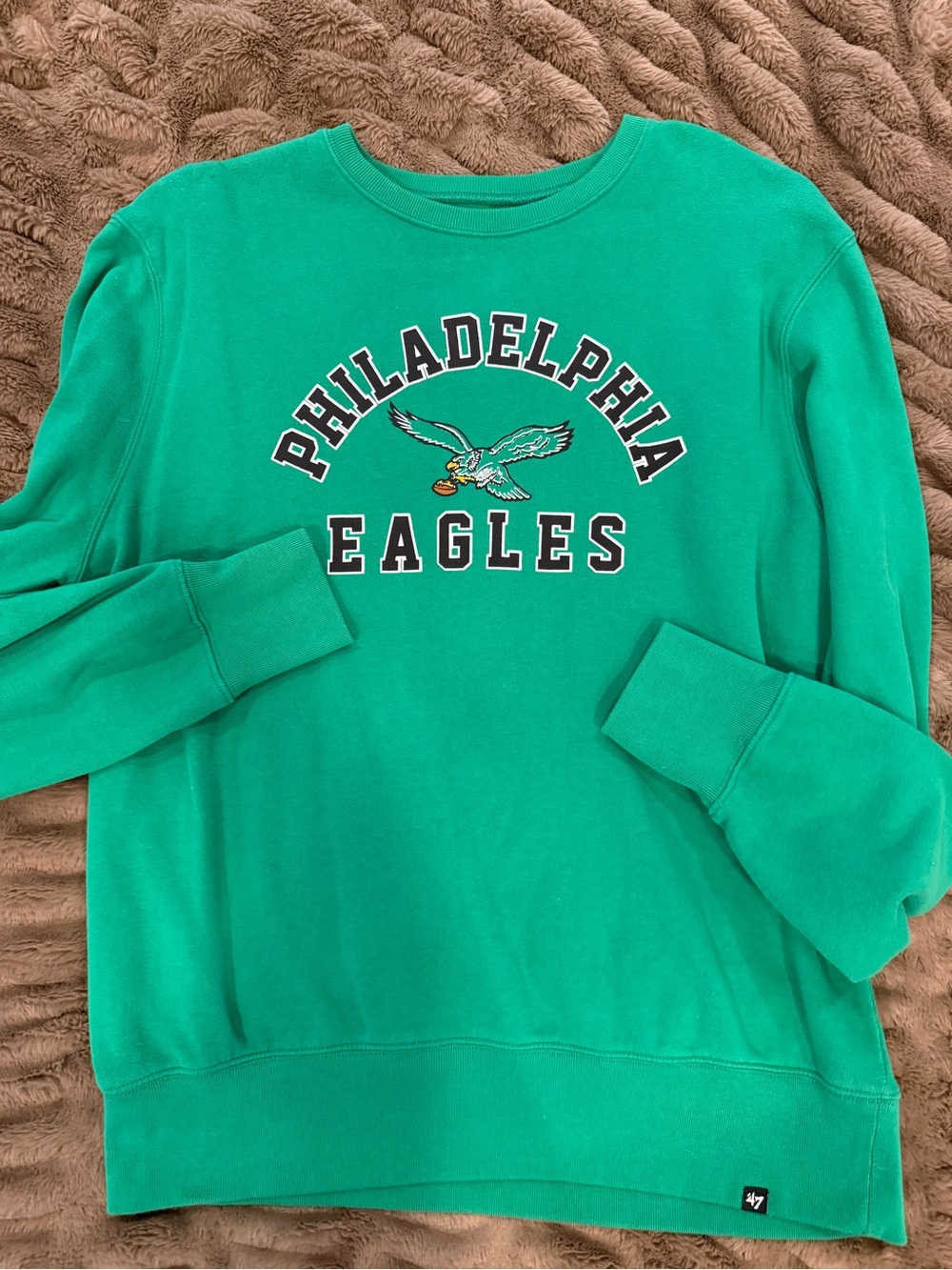 '47 Philadelphia Eagles Kelly Green Crewneck Sweatshirt - Men